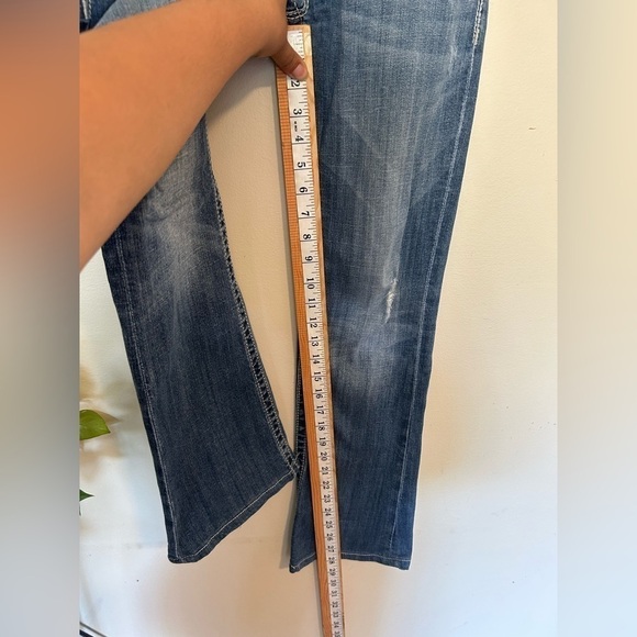 Miss Me Jeans Cross Angel Wings boot cut style Jp5117UR Blue cowgirl western 27 - Picture 11 of 11